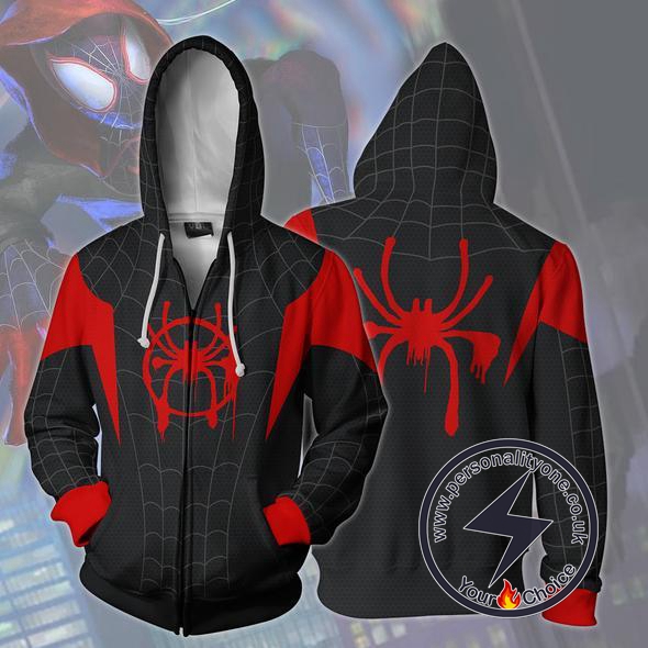 Spiderman Hoodie - Spider-man Into The Spider-verse Jacket